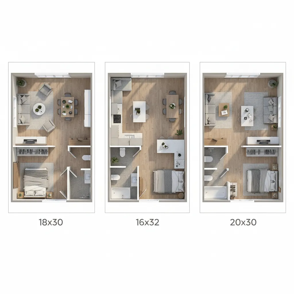 18x30 Tiny House vs 16x32 and 20x30: Size, Cost, and Layout Comparison