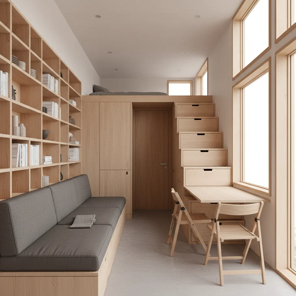 Tiny House Storage Ideas for Floor Plans Under 400 Sq Ft