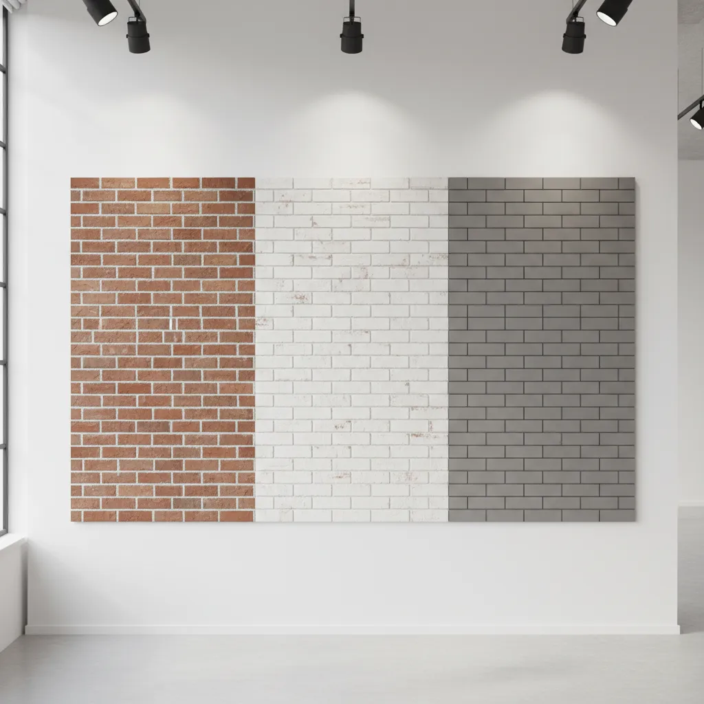 Comparación de diferentes tipos de ladrillo decorativo interior