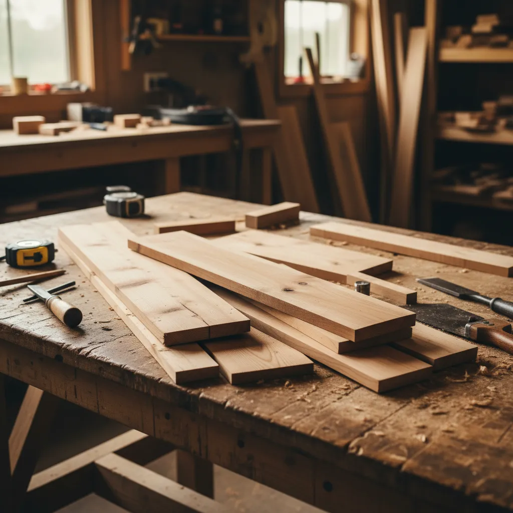 Diferentes tipos de madera utilizados en casitas infantiles