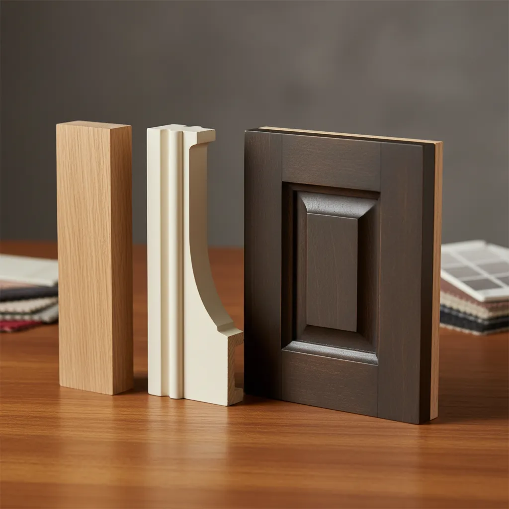 Diferentes estilos de molduras decorativas para puertas interiores