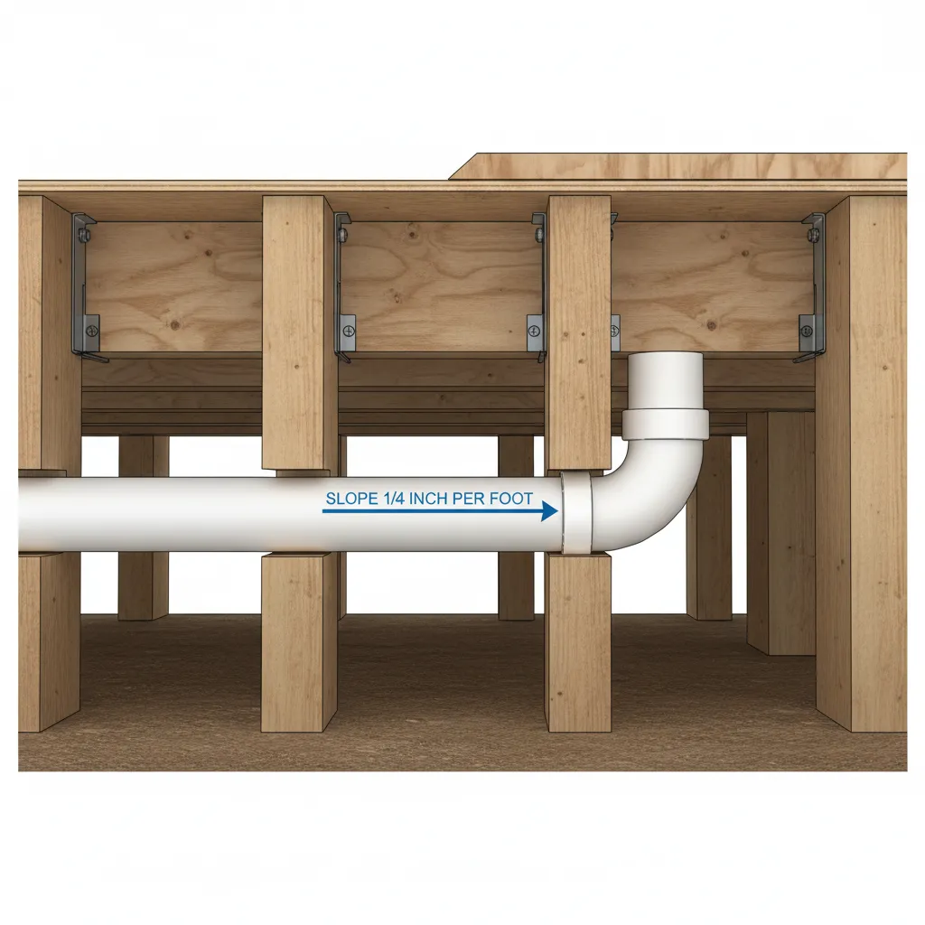 Ideal Toilet Drain Pipe Slope and Distance Limits