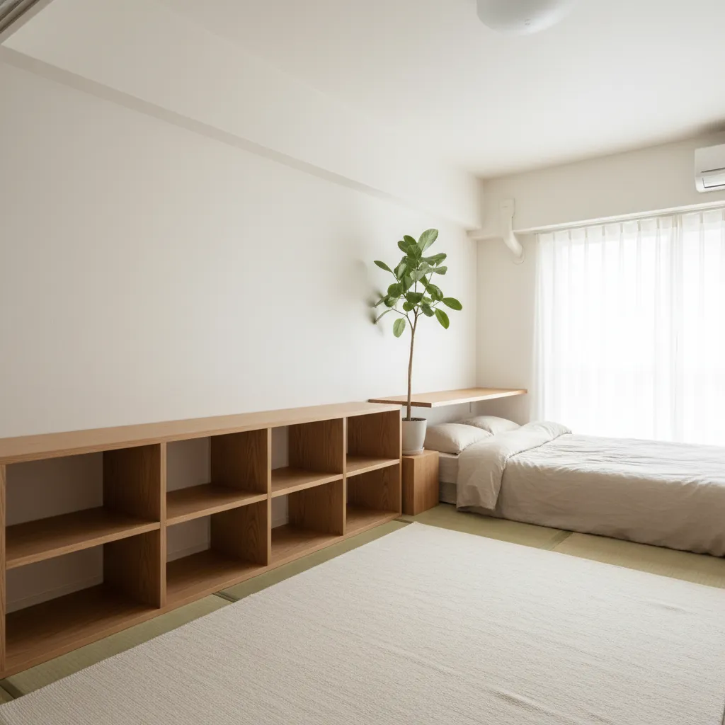 作業と生活を90cmで切り替える：東京小戸型の“段差のないゾーニング”