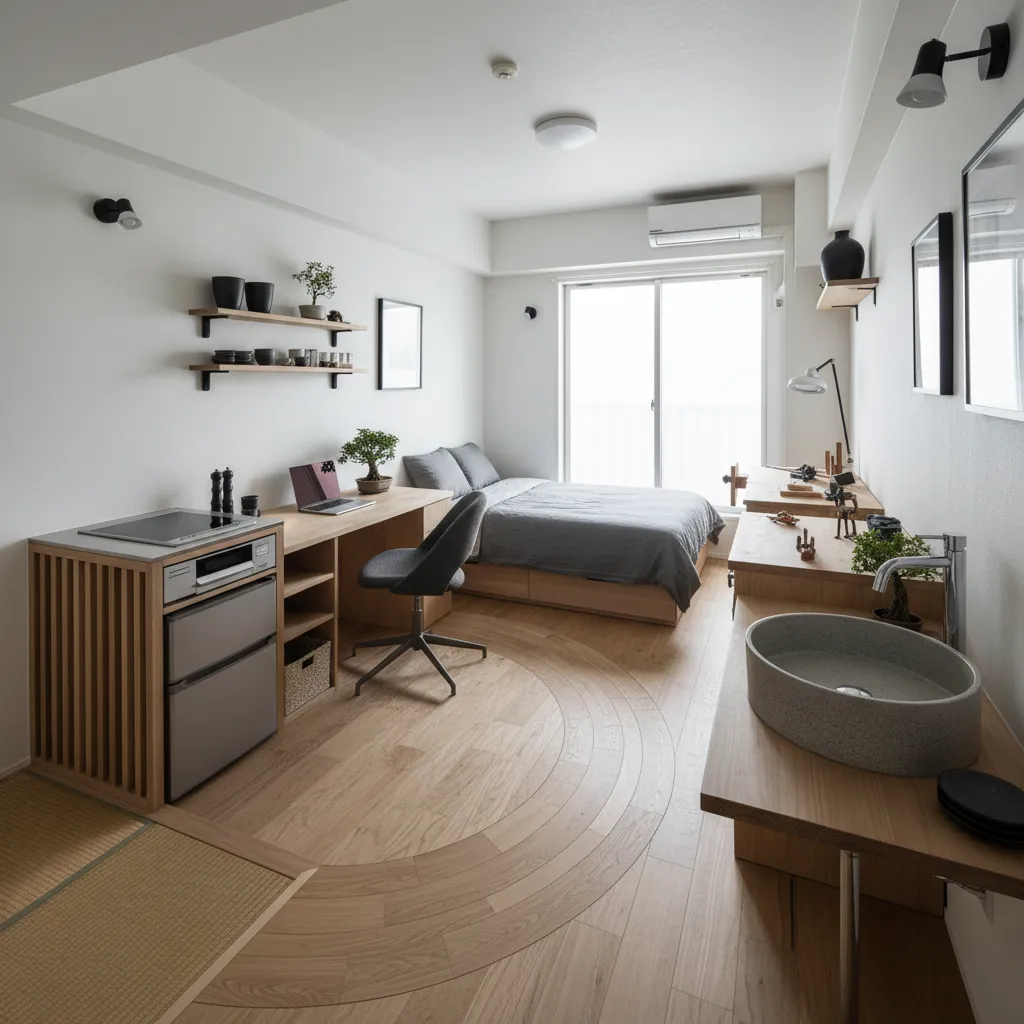 動線規律で趣味と生活を分ける：1Rでも回遊できる小さな導線計画