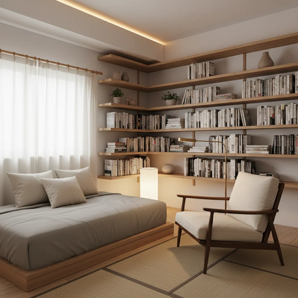 一人暮らしでも“図書館みたいな部屋”を叶える5つのコツ｜東京小型賃貸対応: 1R・1Kでも静けさと本に囲まれる時間をつくる、日式風の動線と収納術