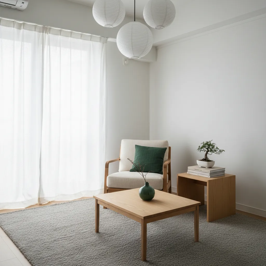 色は“3色＋木”で整える：東京小户型で散らからない配色