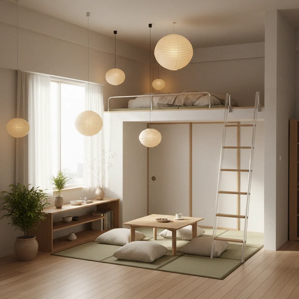 ロフト付き部屋コーディネート7選｜一人暮らしを広く使う日本式アイデア