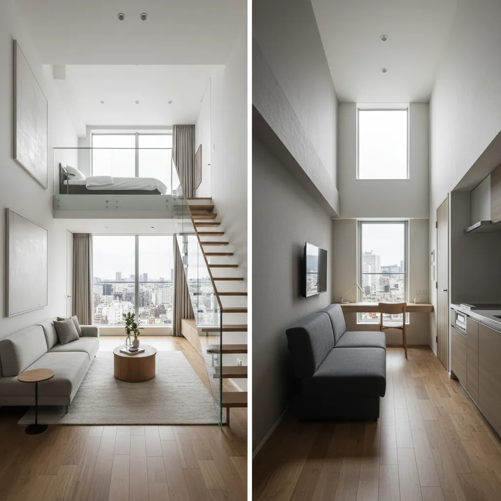 メゾネット vs ワンフロア：東京アパートでどちらが住みやすいか: 東京の賃貸選びで迷う人へ。空間効率、プライバシー、家賃の違いからメゾネットとワンフロアの本当の住みやすさを解説。