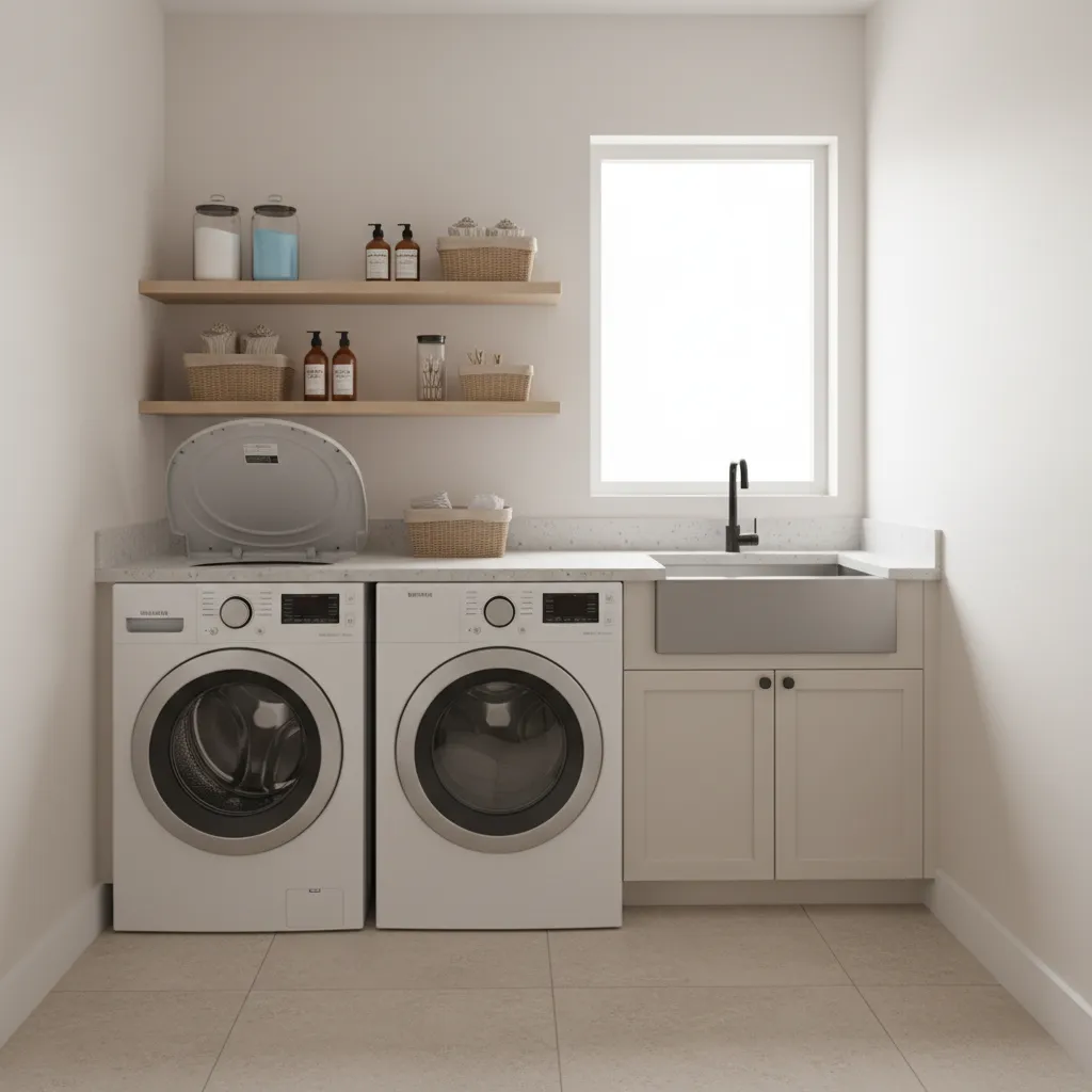 Top Load Washer Laundry Room Ideas for Small Spaces