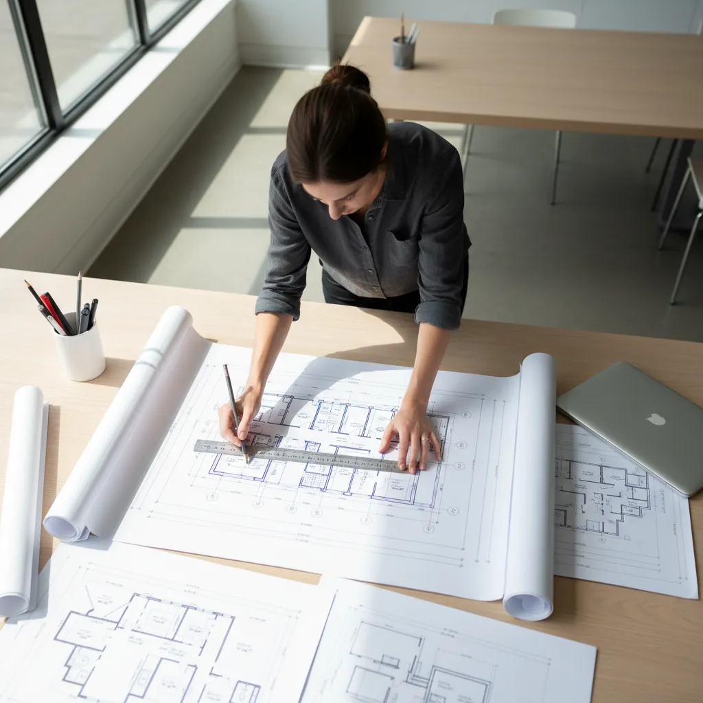Bản vẽ mặt bằng nhà phố minh họa bố trí không gian