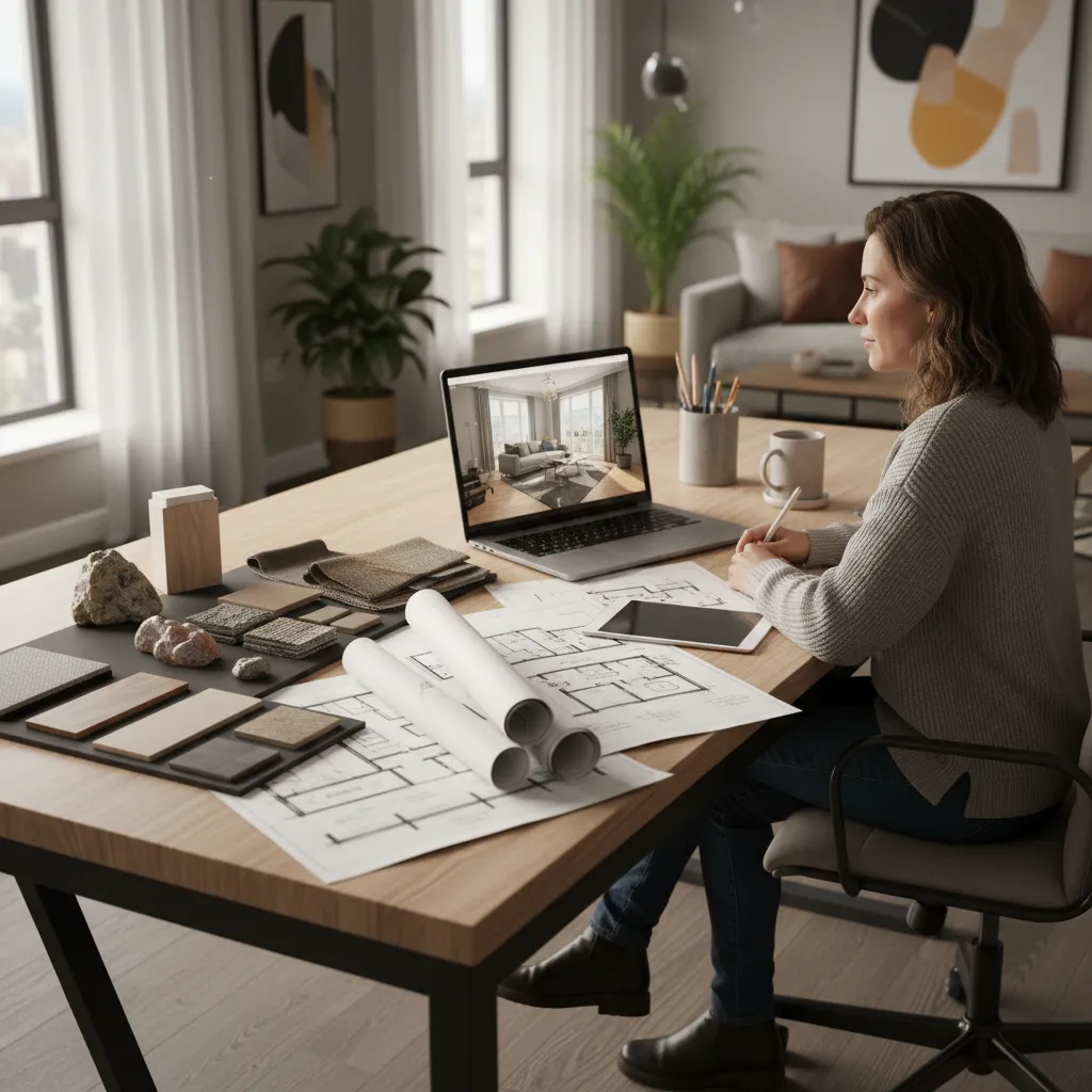 Trabajar de diseñadora desde casa: guía realista