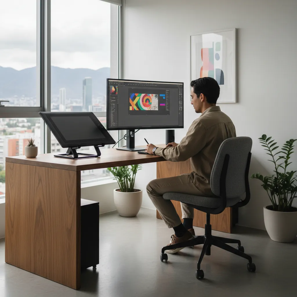 Trabajo de diseño gráfico desde casa en Monterrey