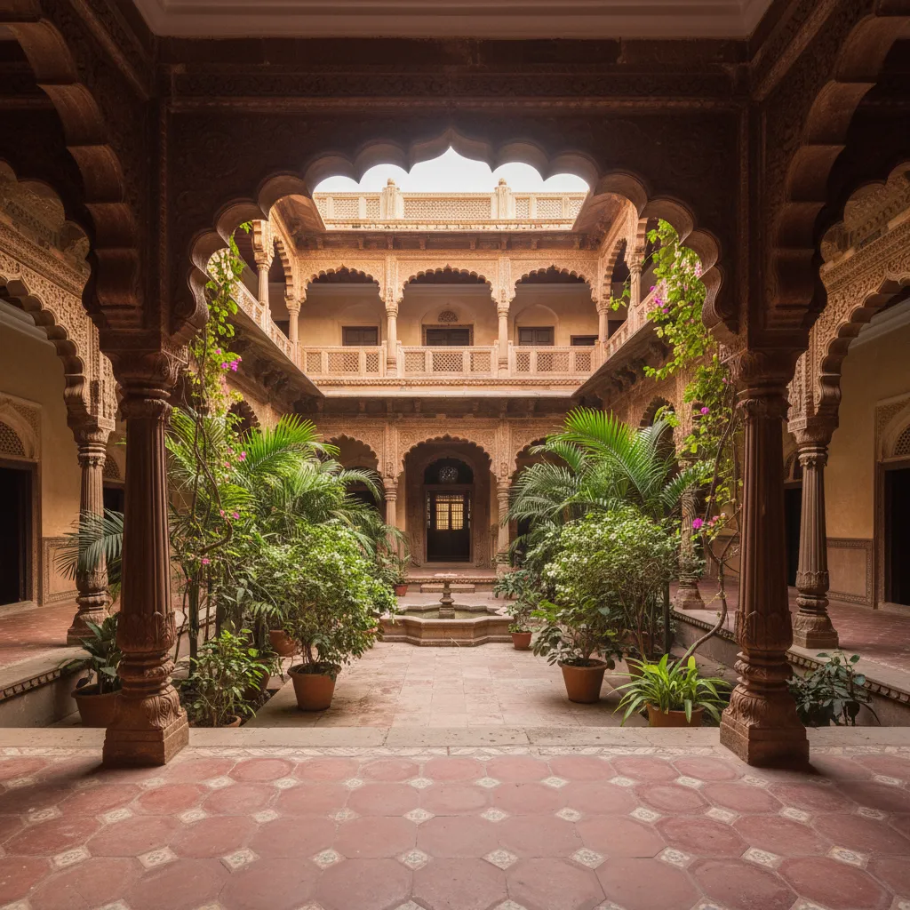 Diseño de casa indio tradicional: claves reales