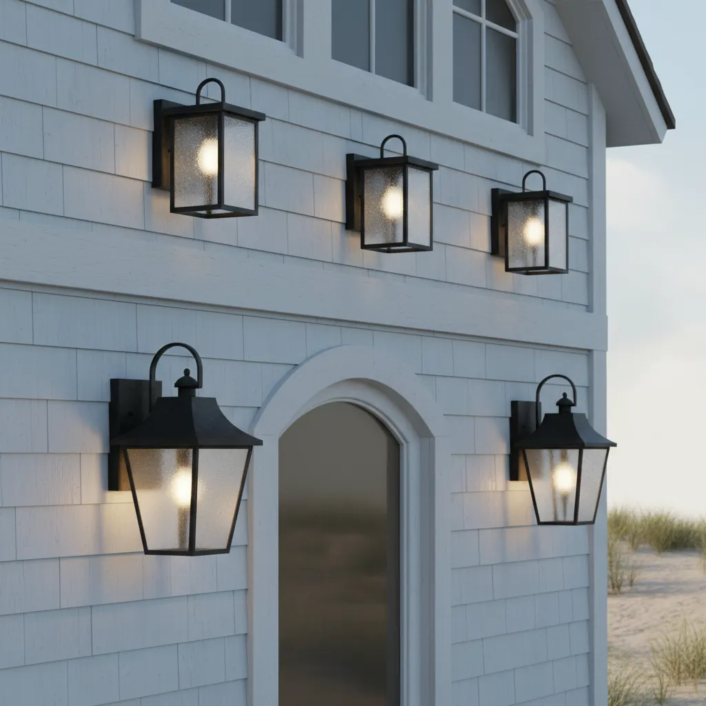 different traditional lantern styles used on coastal homes