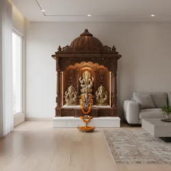 5 Traditional Wooden Pooja Mandir Designs for Home