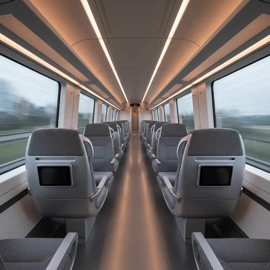 Cómo se diseña el interior de un tren moderno
