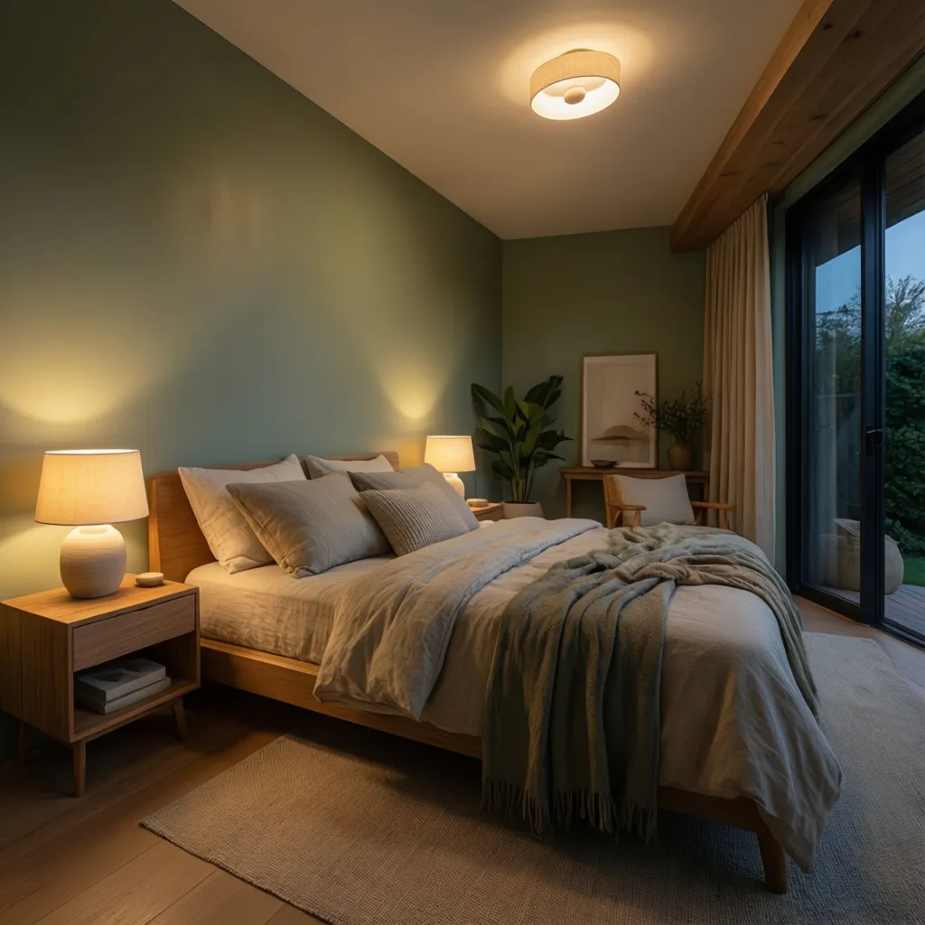 How Lighting Affects Tranquil Bedroom Colors and How to Optimize It