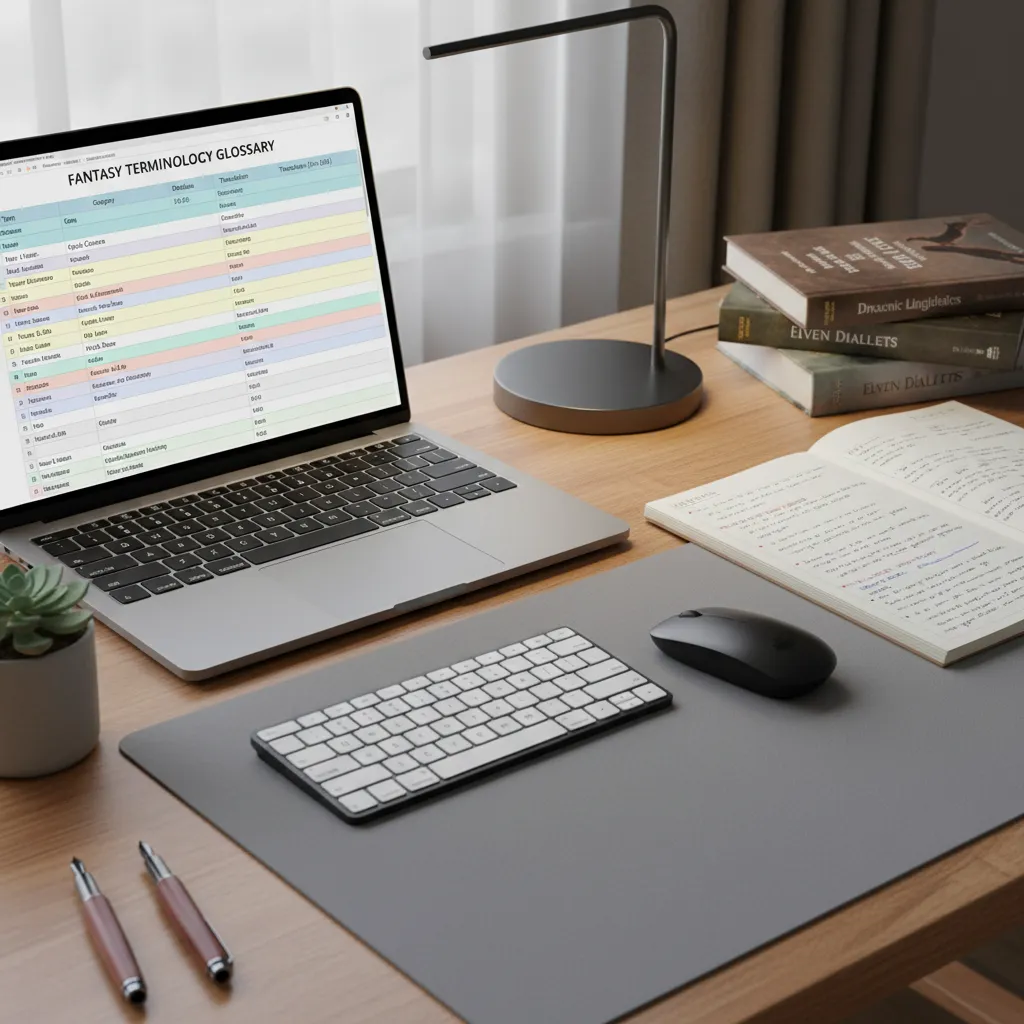 Building a Terminology Glossary for Worldbuilding Terms