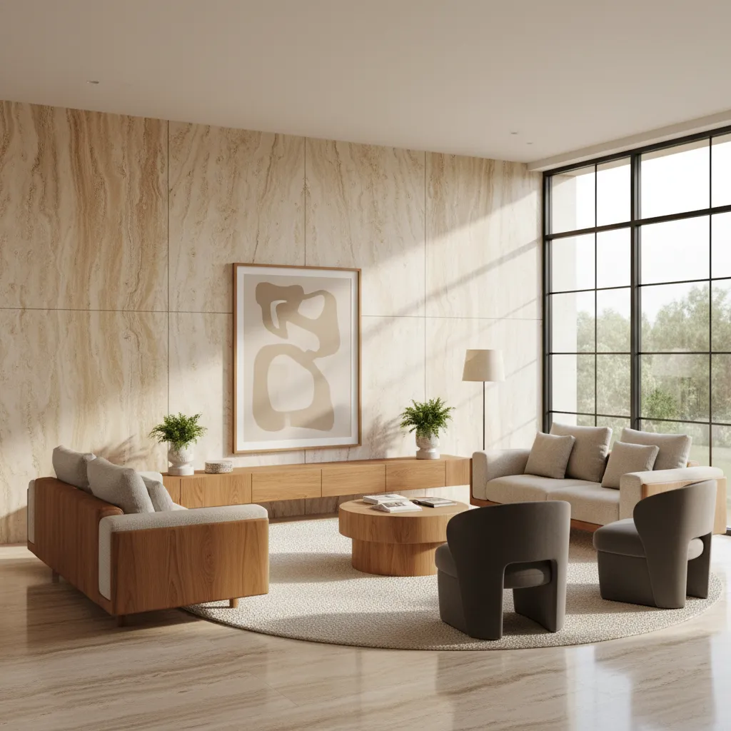 Diseño de interiores con travertino: guía realista