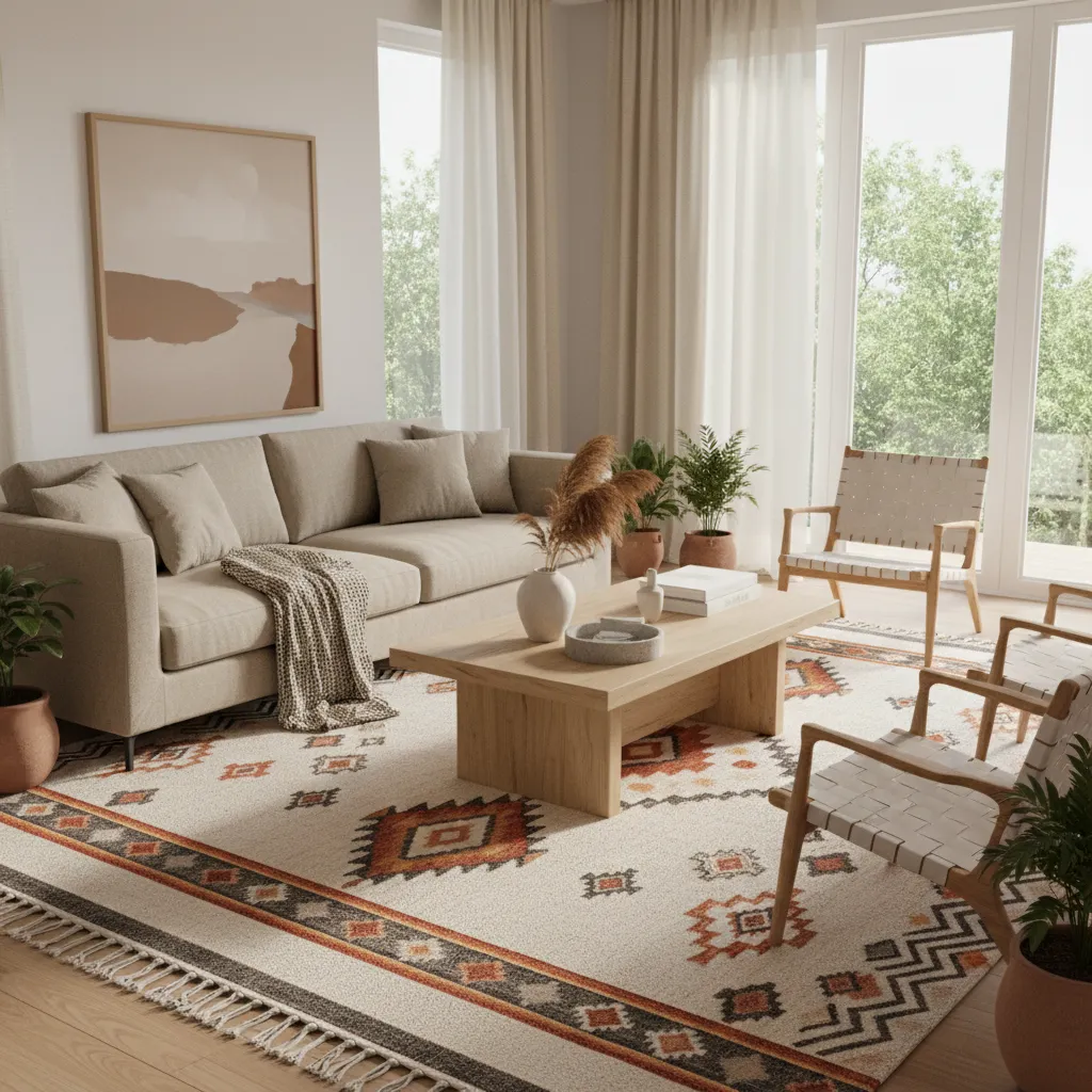 How Professional Interior Designers Use Tribal Patterns in Living Rooms