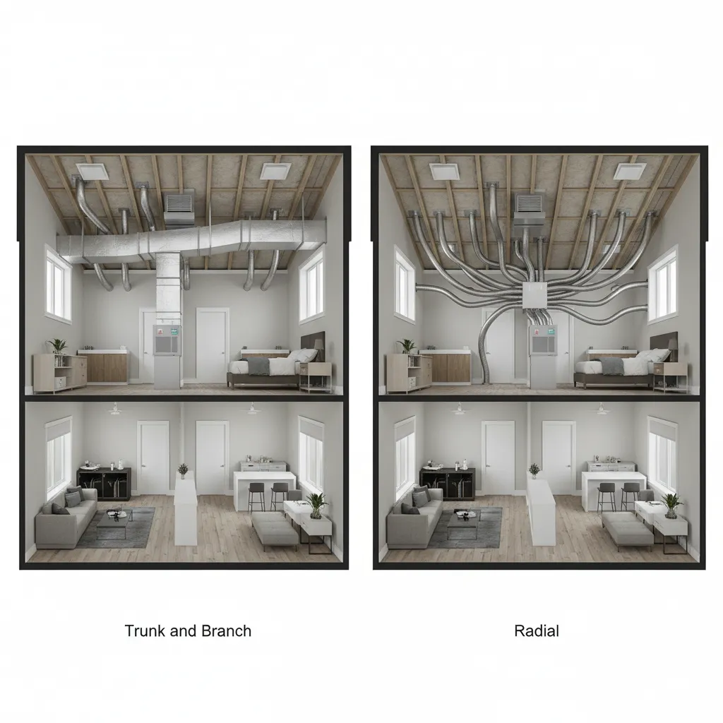 Trunk and Branch vs Radial Ductwork Layout Which Is Better for Homes