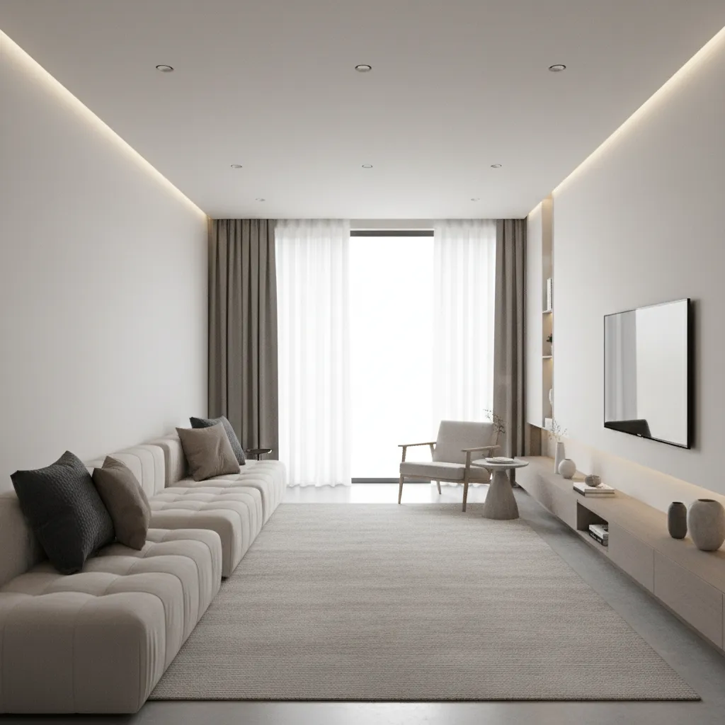 Cách sắp xếp nội thất phòng khách nhà ống gọn gàng