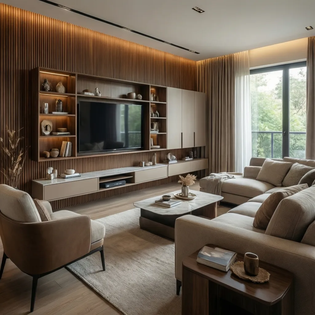 TV Unit Design Ideas for Living Room in India