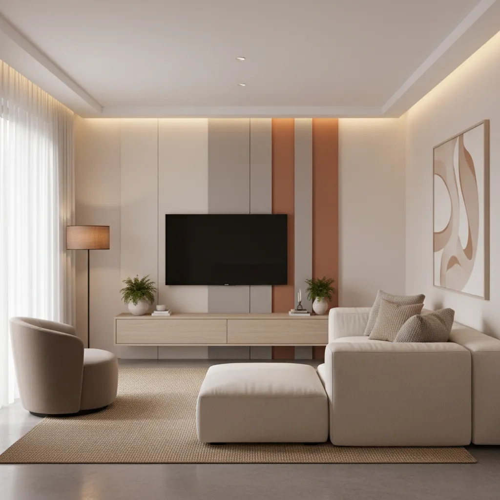 TV unit wall painting designs for small spaces that wow