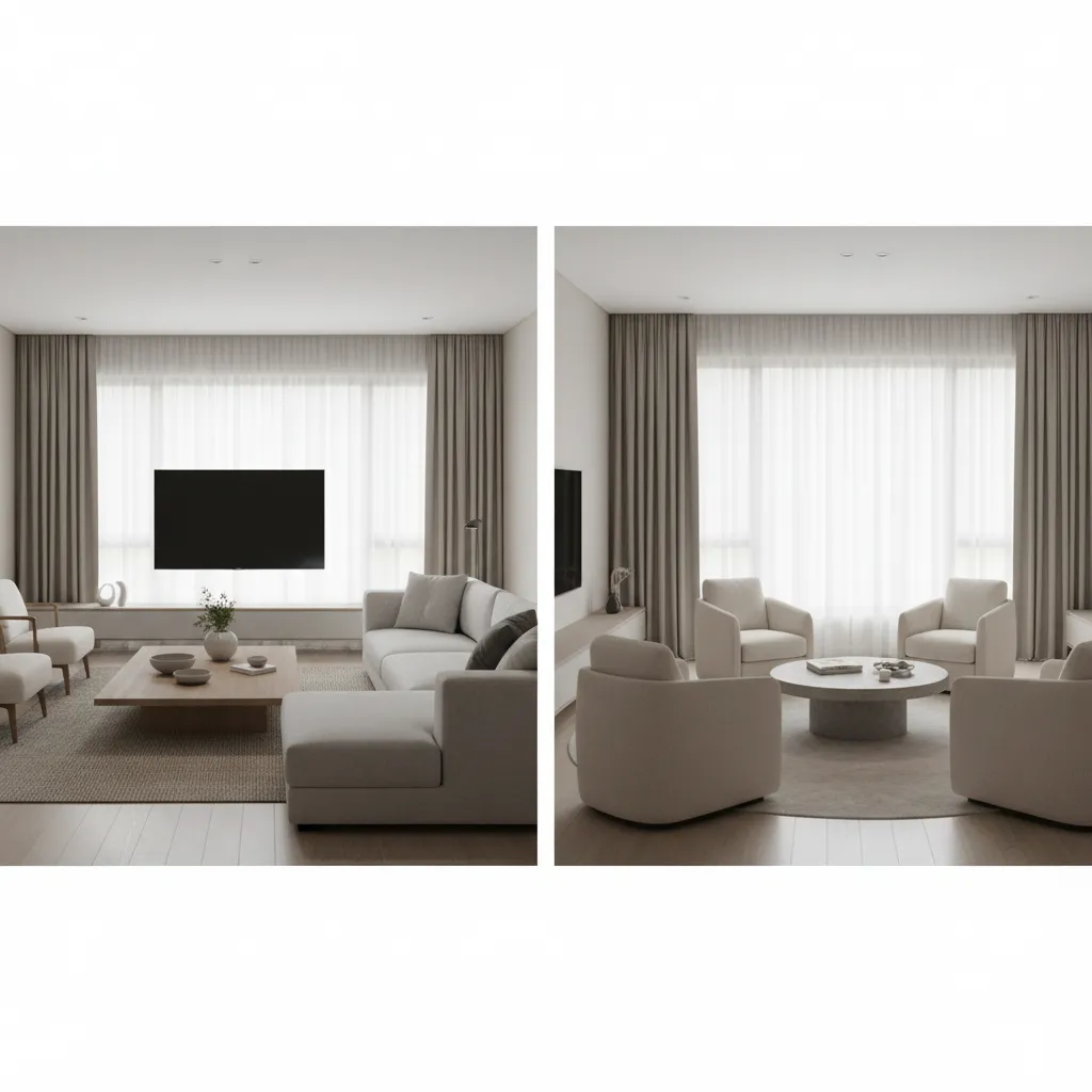 Conversation Layout vs TV-Focused Layout