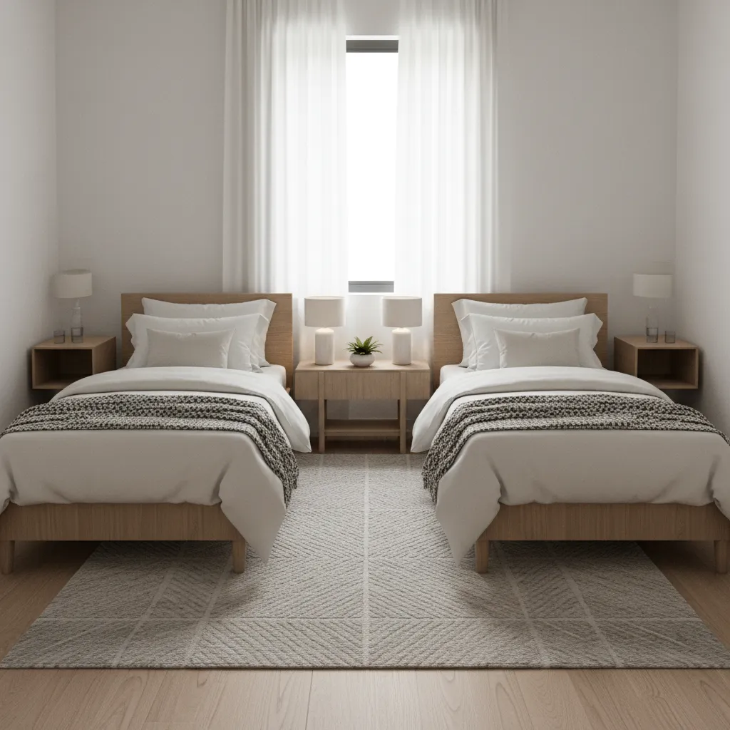 Safety and Comfort Considerations When Placing Two Twin Beds in Tight Spaces