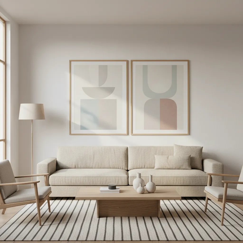 How to Choose the Perfect Spacing Between Two Large Wall Art Pieces