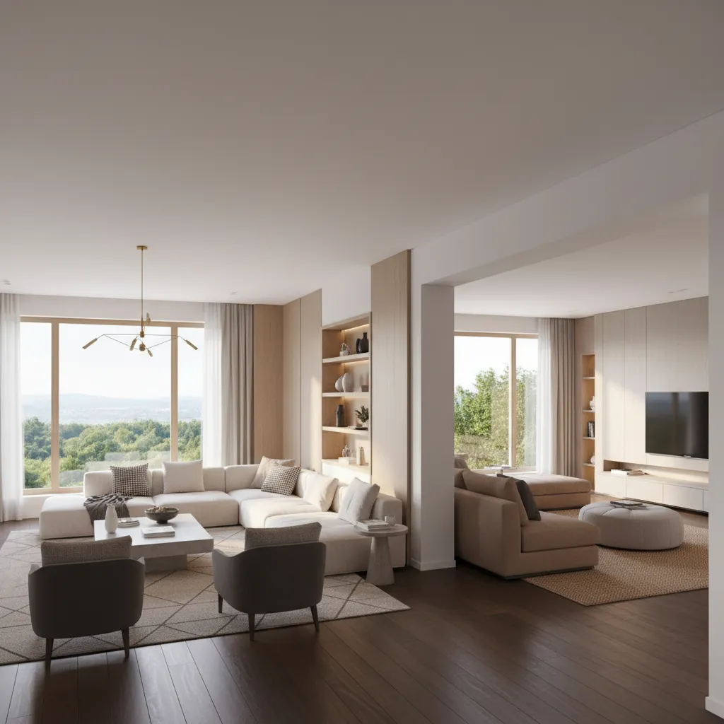 How to Design a House With Two Living Rooms Efficiently