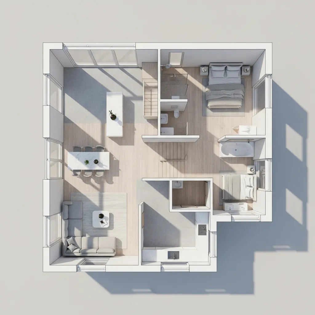 Bản vẽ thiết kế nhà 2 tầng 100m2: bố trí khoa học và tối ưu chi phí