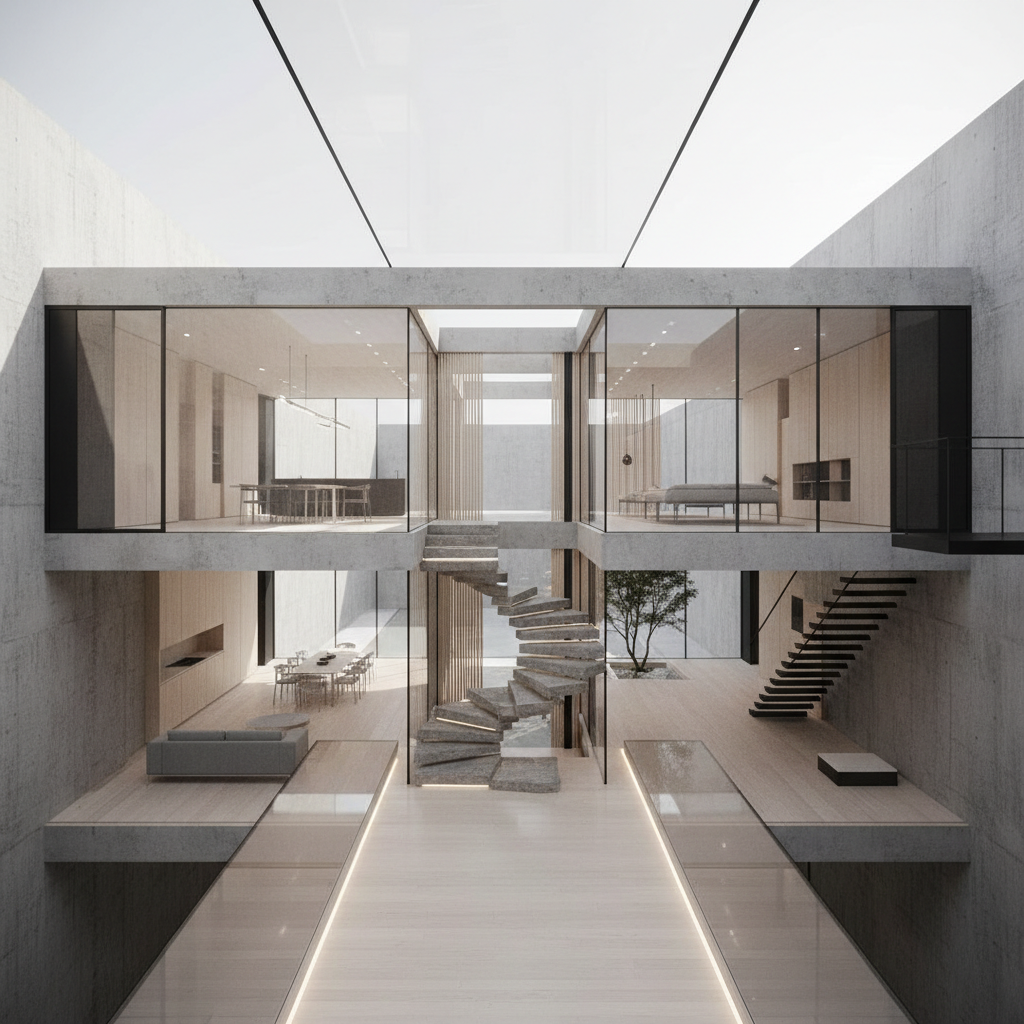 Two-Story Layouts for Rectangular Plots | Future-Ready Spatial Interface