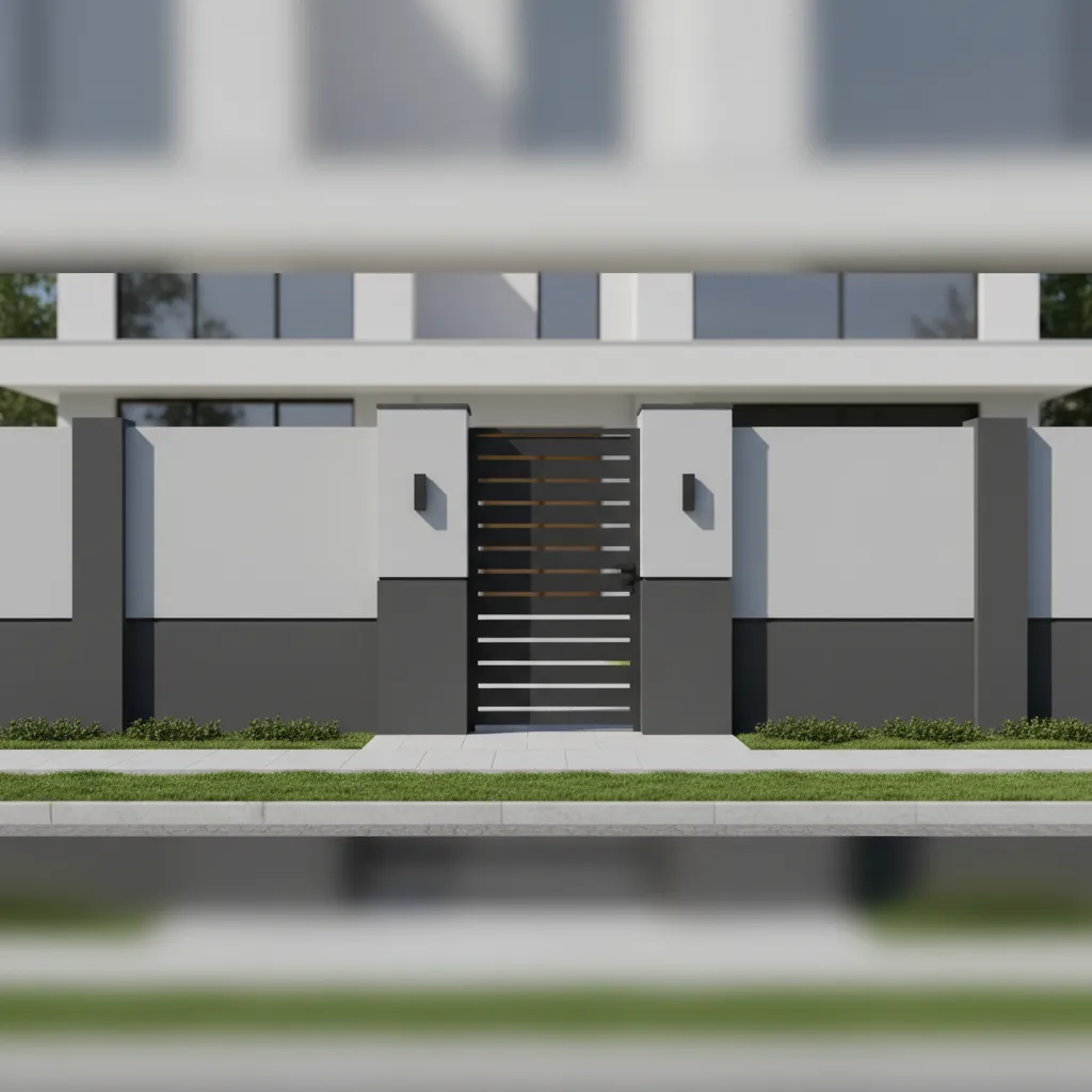 two tone boundary wall colour design with dark base and light upper wall
