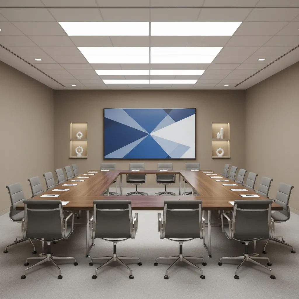 U shape meeting room layout designed for presentations and discussion