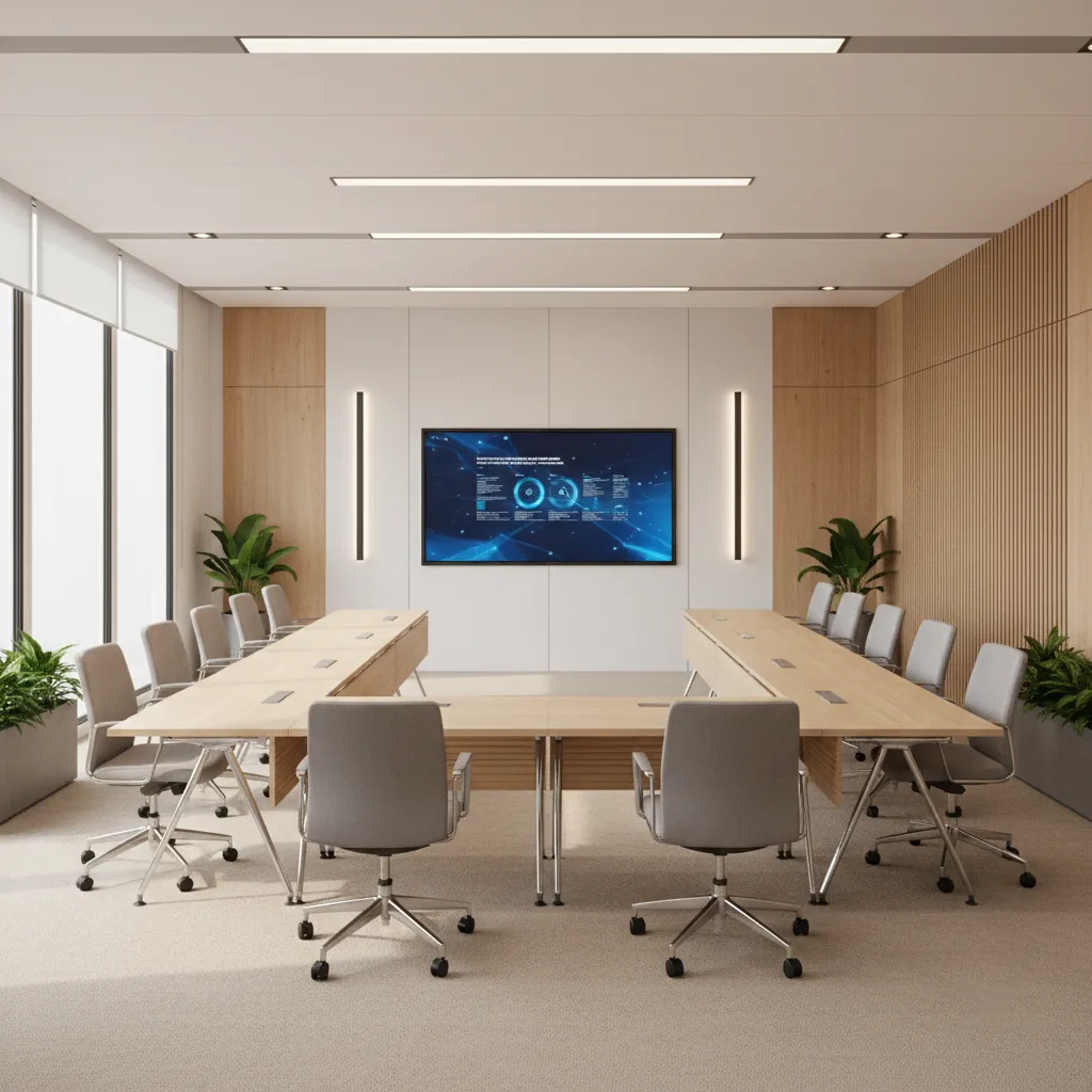u shape conference room seating layout for workshop training