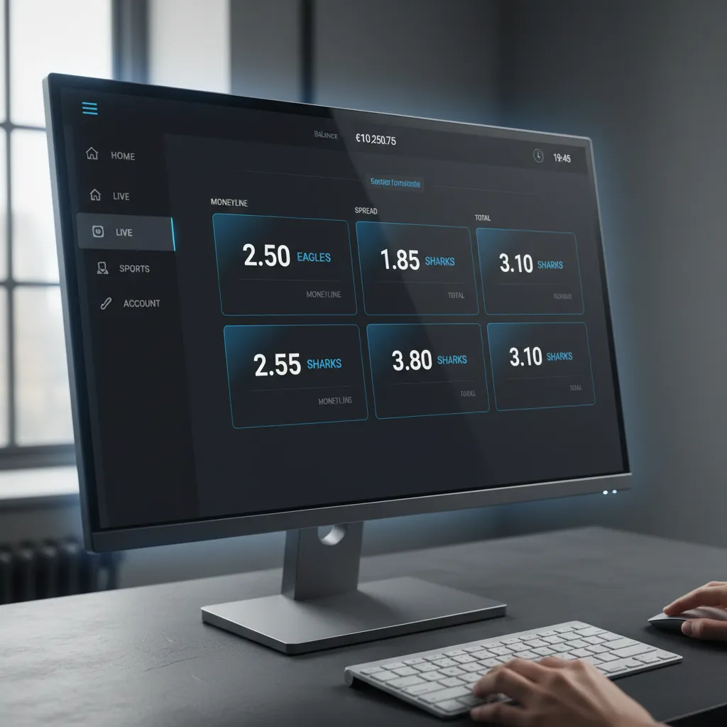 Diseño UI para casas de apuestas en línea