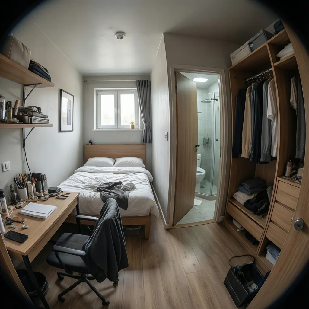 Contoh kamar kos ukuran 3x3 meter dengan kamar mandi dalam