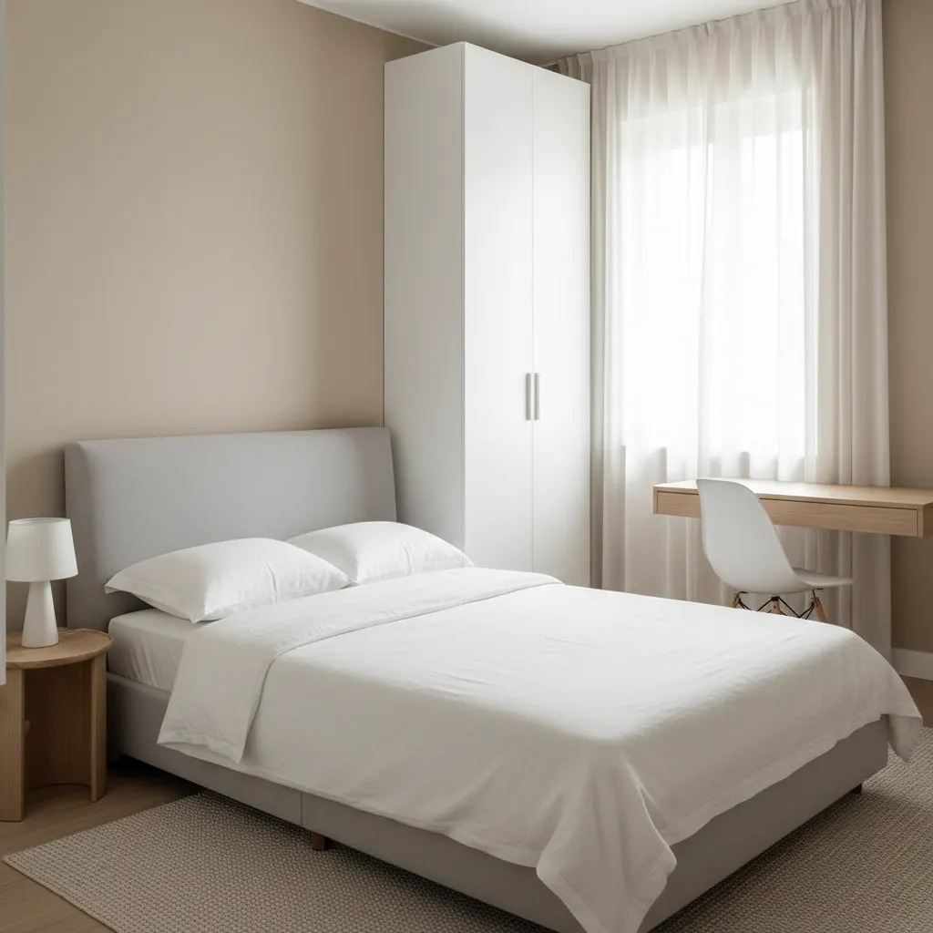 Contoh kamar tidur kecil yang efisien