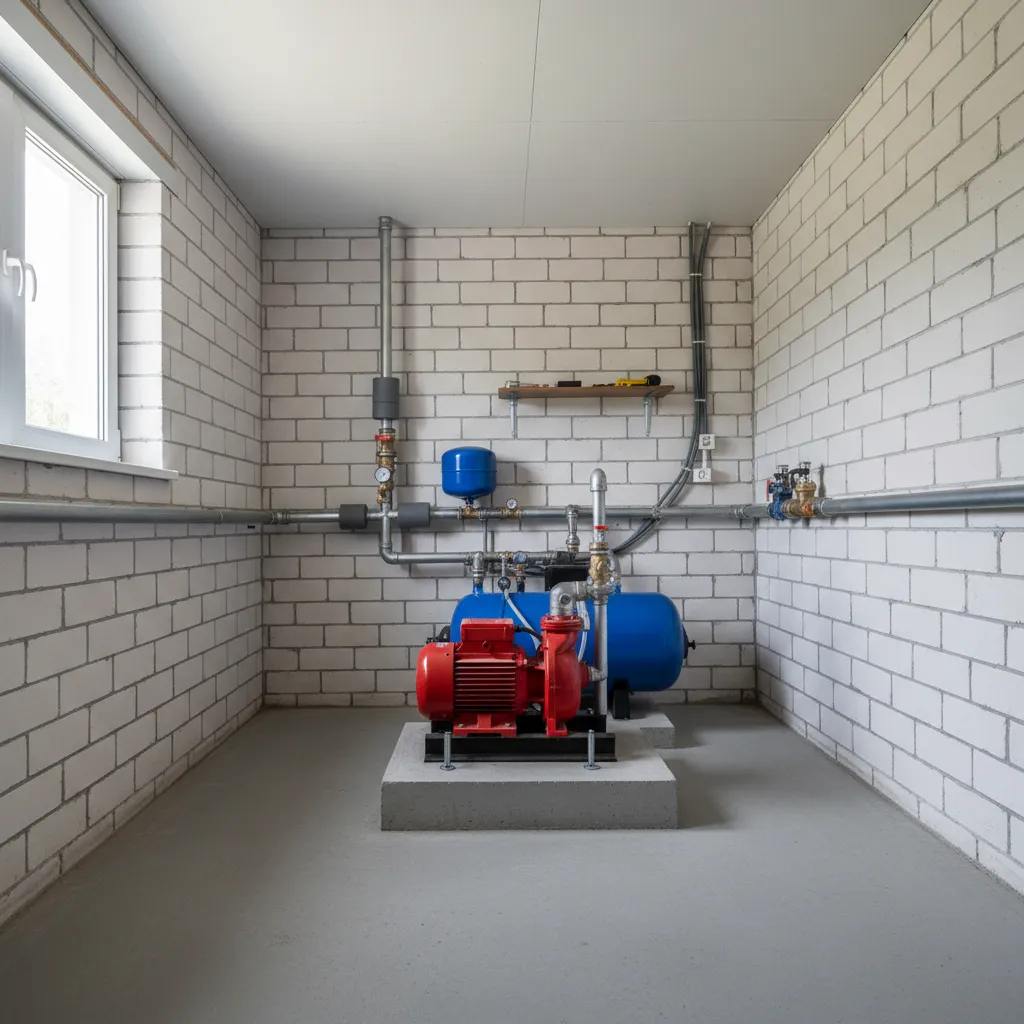 Contoh ukuran ruang rumah pompa air dengan ruang servis