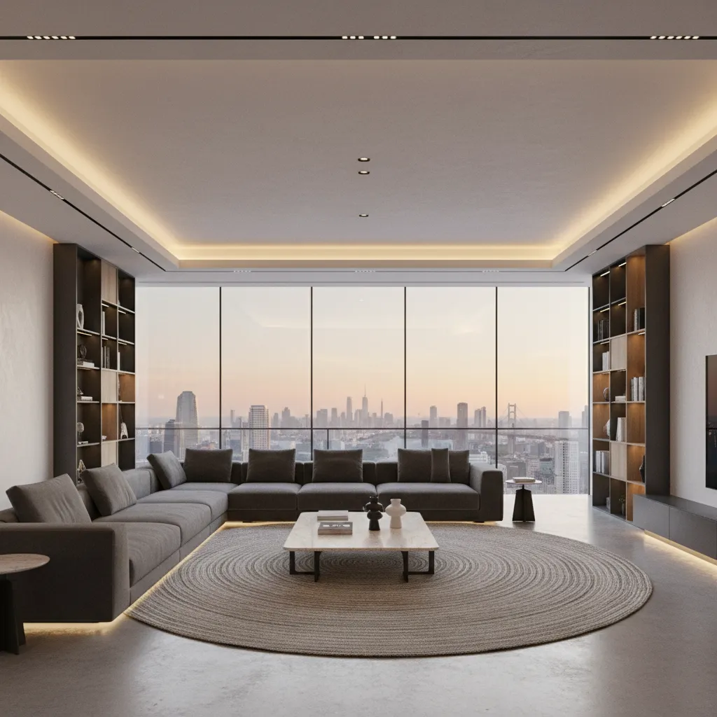 panoramic interior wallpaper designed for ultrawide monitor