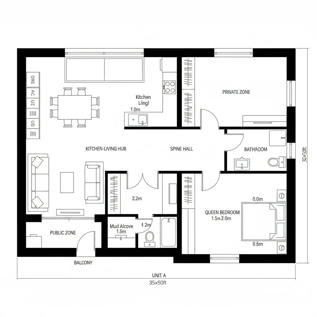 Unit A: Split-Core with Shared Spine