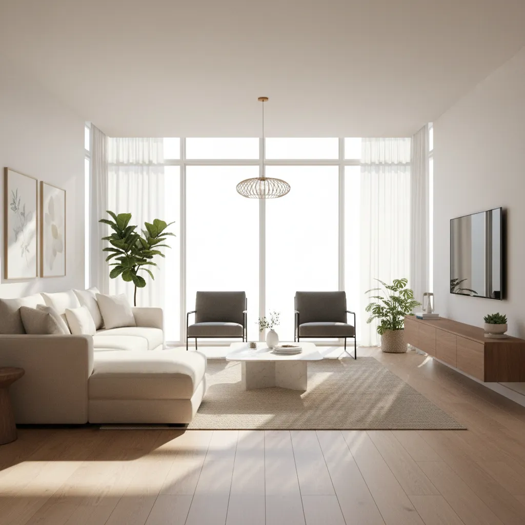 Unity HDRP photorealistic interior environment with realistic lighting