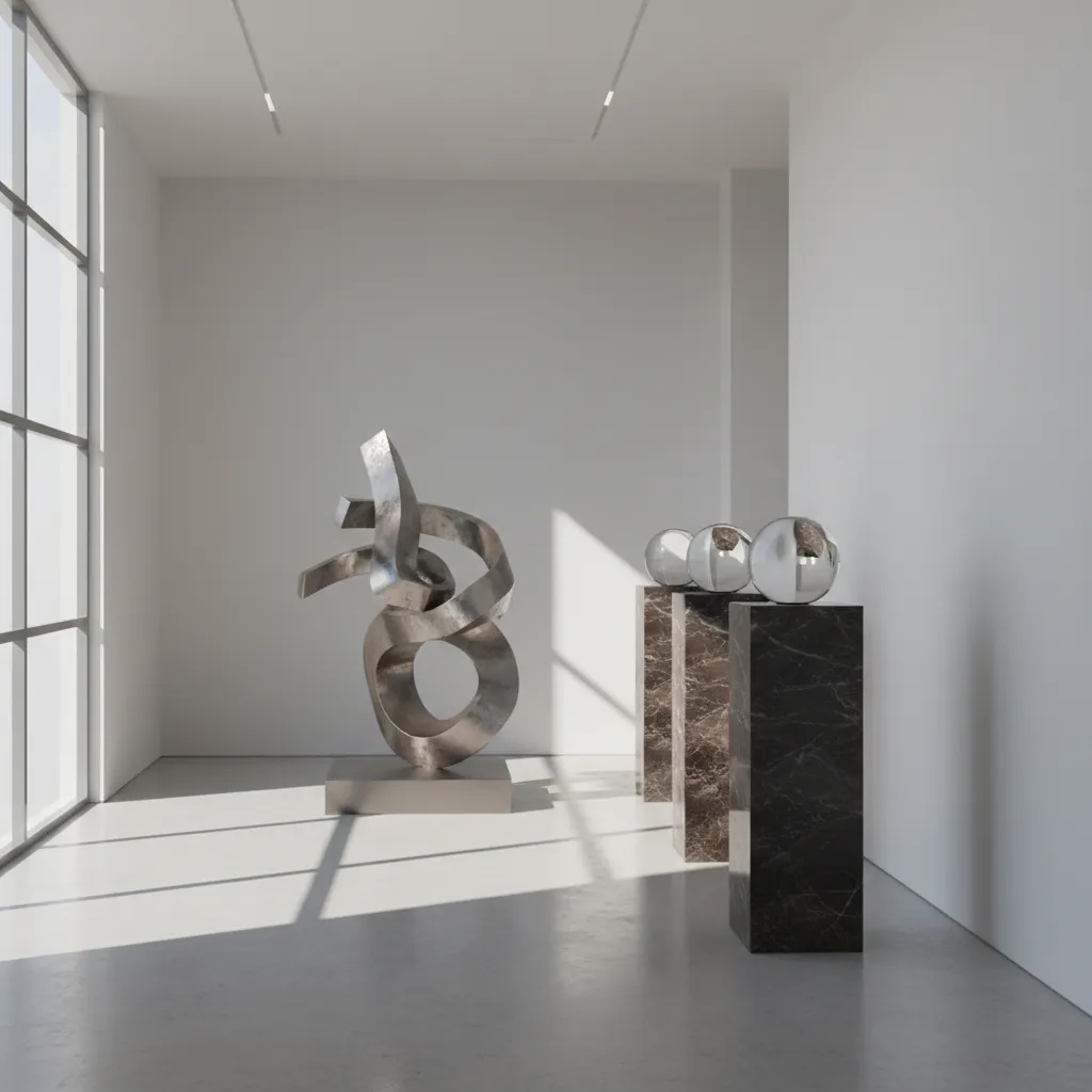 Unity 3D scene showing realistic lighting and materials on simple objects