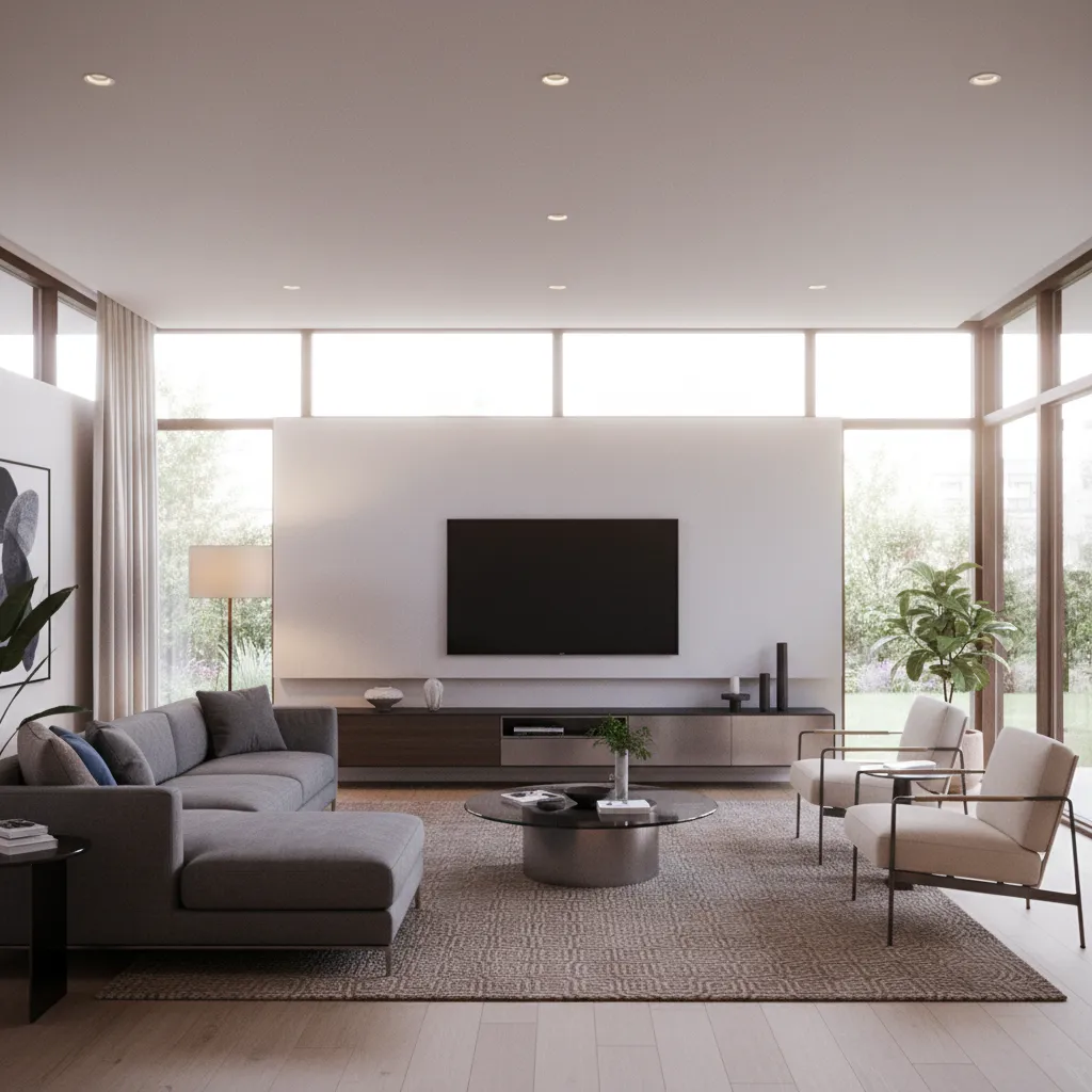 Unity scene demonstrating depth of field and color grading post processing