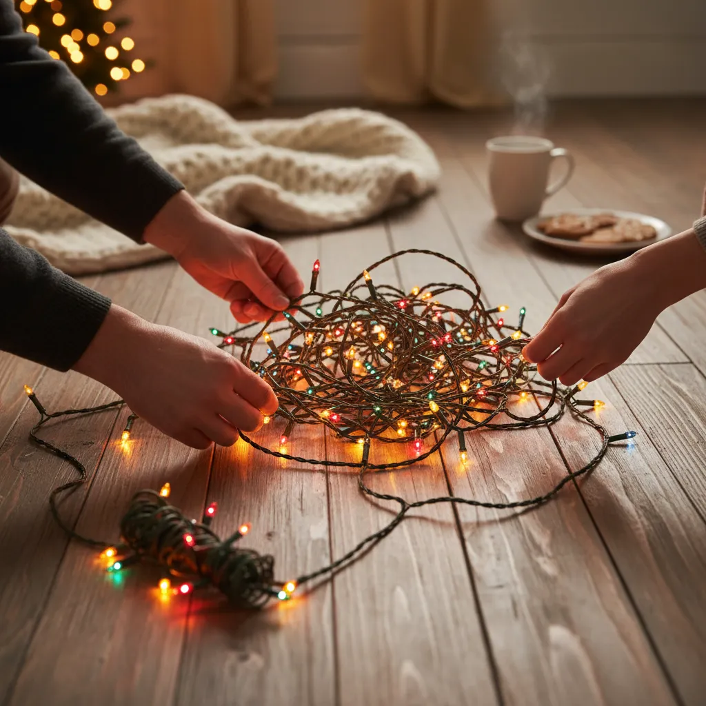 Quick Fixes for Tangled Christmas Lights