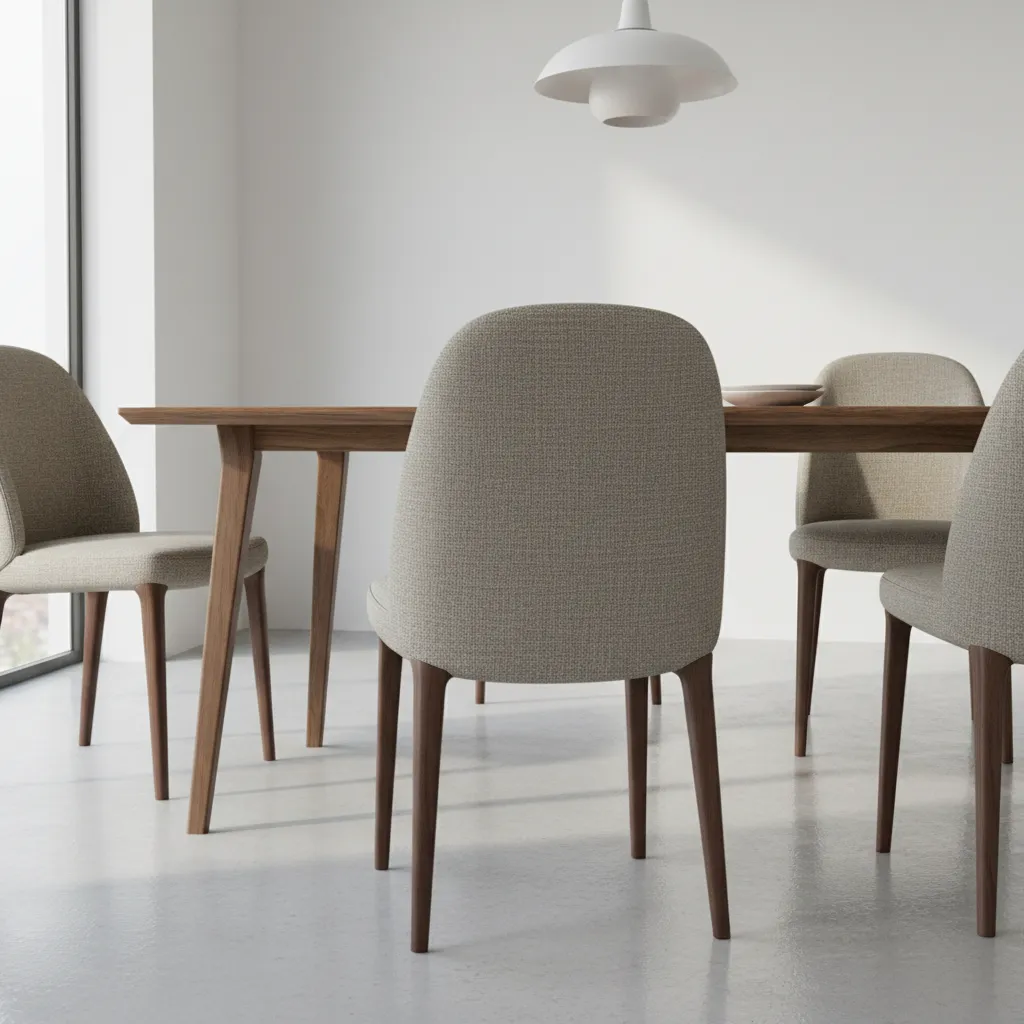 dining chair backrest with added padding for lumbar support