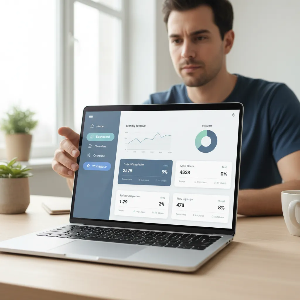 User hesitating between Home and Dashboard navigation labels in product interface