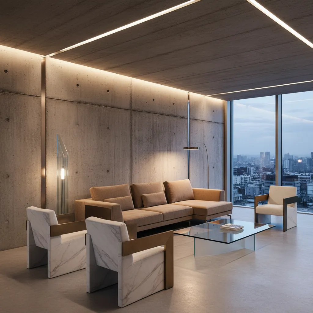 Diseño de interiores estilo vanguardista